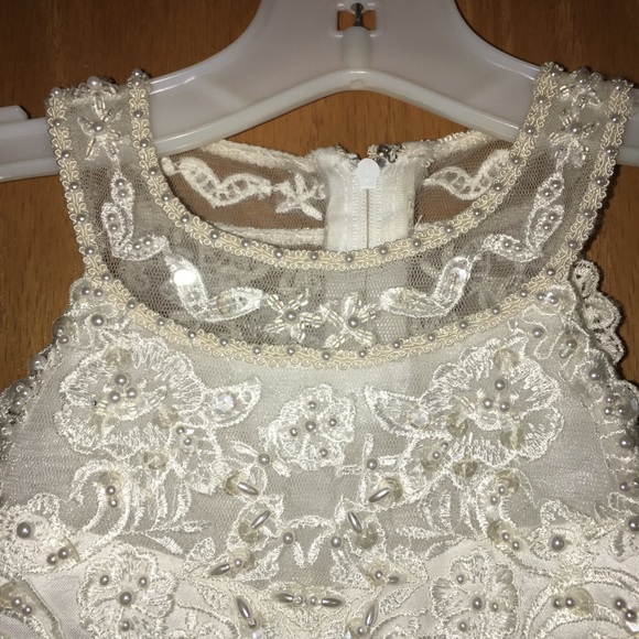 Robe Fille Rare Editions Taille 7 - Sequins - Pour Fête, église Ou Mariage - Avec étiquette